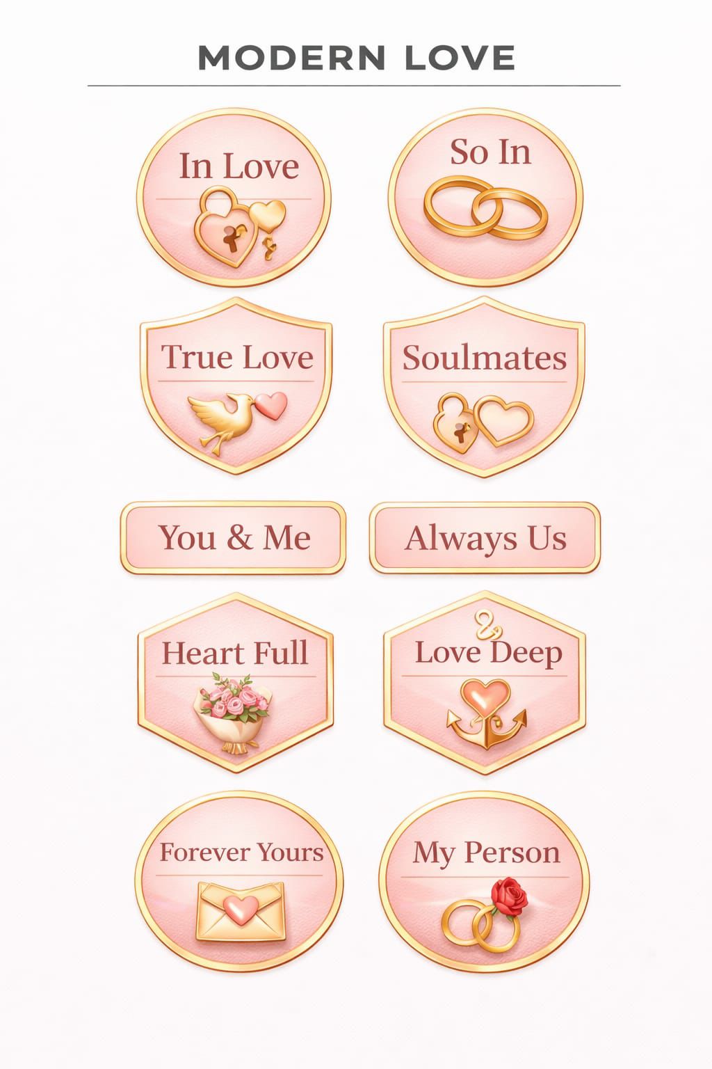 Modern Love Pink Set