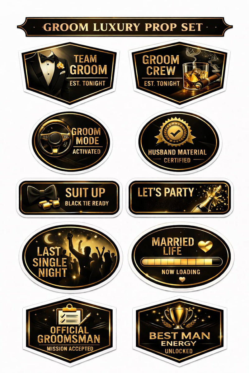 Groom Luxury Prop Set