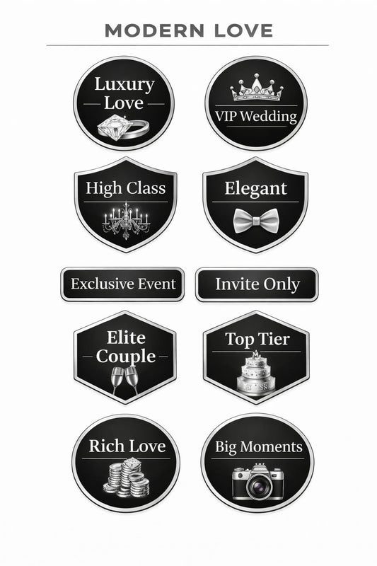Modern Black and White Set